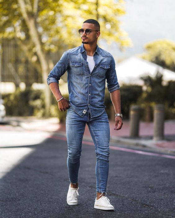 Camisas Jeans Masculinas Moda 2022