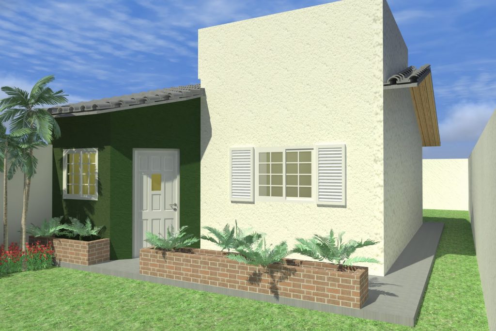 fachada-de-casa-pequena-com-jardim-3d