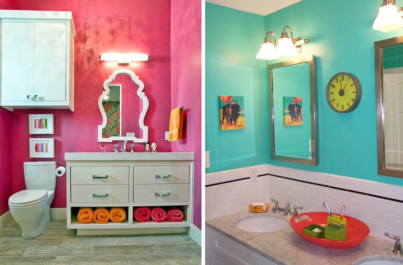 banheiros coloridos fotos