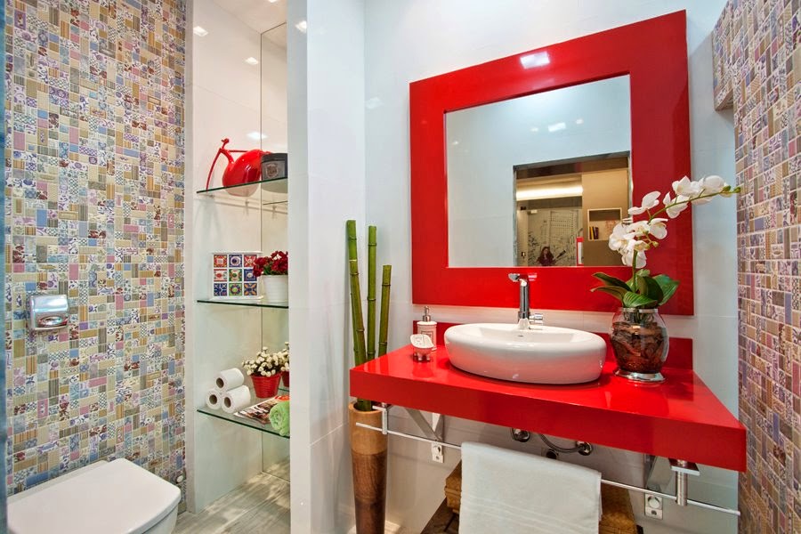 banheiros coloridos lindos