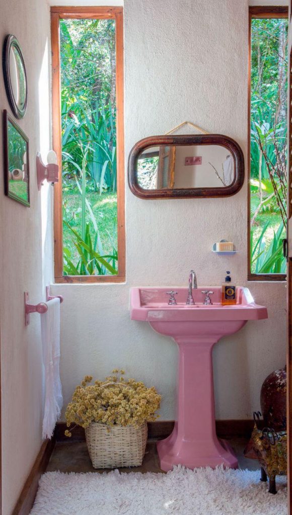 modelos de banheiros coloridos-lindos